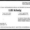 Koenig Lili 1906-1996 Todesanzeige